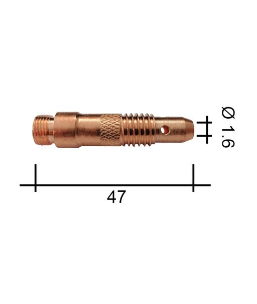 Befogópatrontartó 1.6 47mm /TE0001-16/10N31/701.0191-ZVAR/ TIG/17/18/26 szabvány