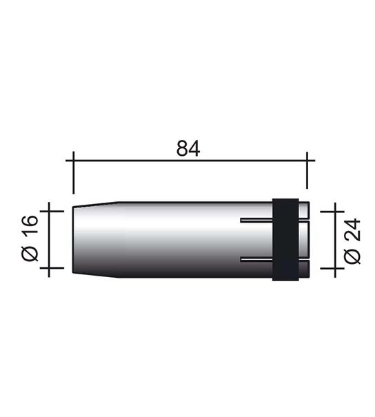 Fúvóka MIG 360A /MC27/145.0078/ 84mm/16mm/ kúpos