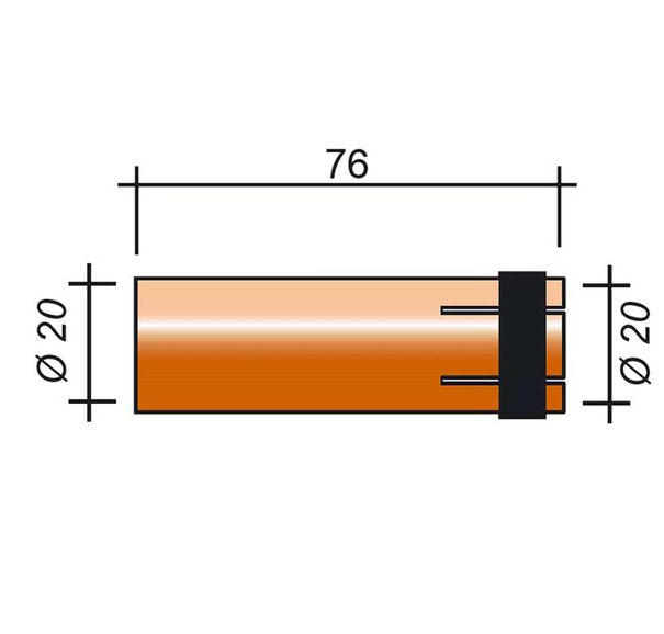 Hubica MIG 500A /MC291/145.0051/ 76mm/20mm/valcová