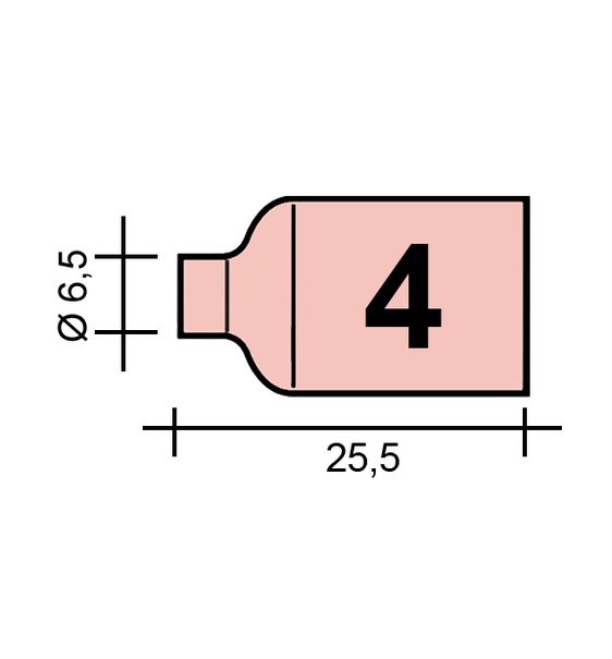 AWI fúvóka Gr. 4 6.5 /TC0041/53N58/527.0104.0/01.0317-ZVAR/TIG9/20