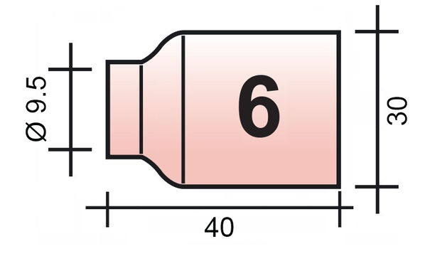 AWI fúvóka Gr. 6 9,5 LORCH a-LTG/i-LTW 4500 (527.4860.6) szűrővel