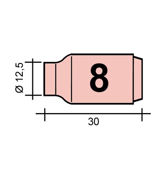 AWI fúvóka Gr. 8 12.5 /TC0016/13N12/527.4508.0/701.0285-ZVAR/TIG9/20