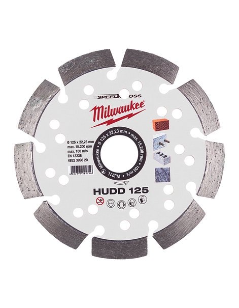 Kotúč diamantový HUDD 125x22,23 mm Milwaukee /4932399820/